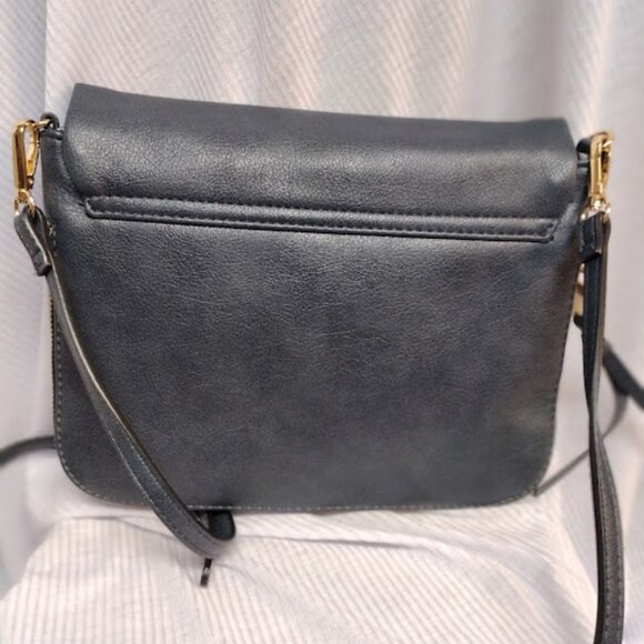 Moda Luxe Ela Foldover Crossbody Bag - Navy - Picture 6 of 14